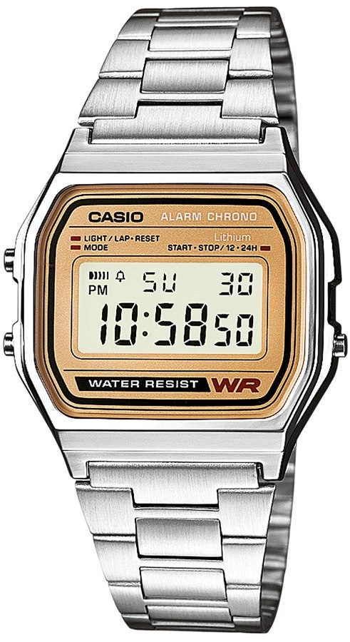 Dámské hodinky Casio Stříbrné Elegantní Retro Vintage A158WEA-9EF Box