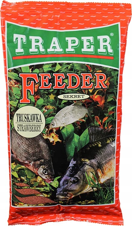 Zanęta Traper Sekret 1kg Feeder Truskawka świeża koszyk