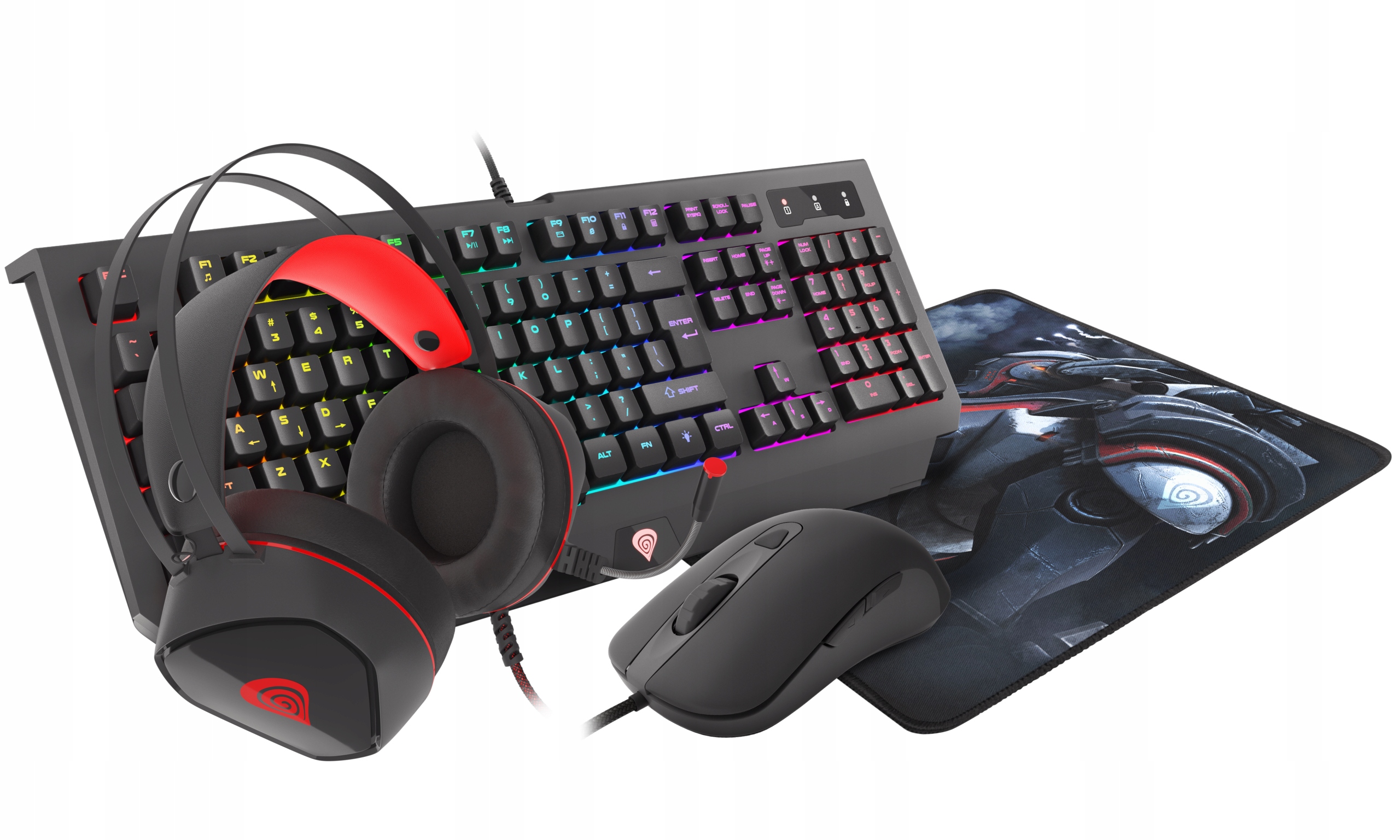 

Zestaw Gracza 4w1 Genesis Cobalt 330 Podświetl Rgb