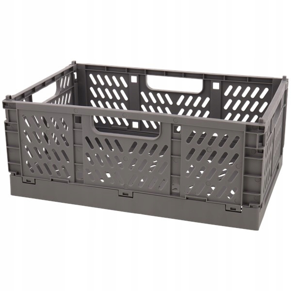 SKŁADANY KOSZ KOSZYK SKRZYNKA ORGANIZER 31x20 SZAR
