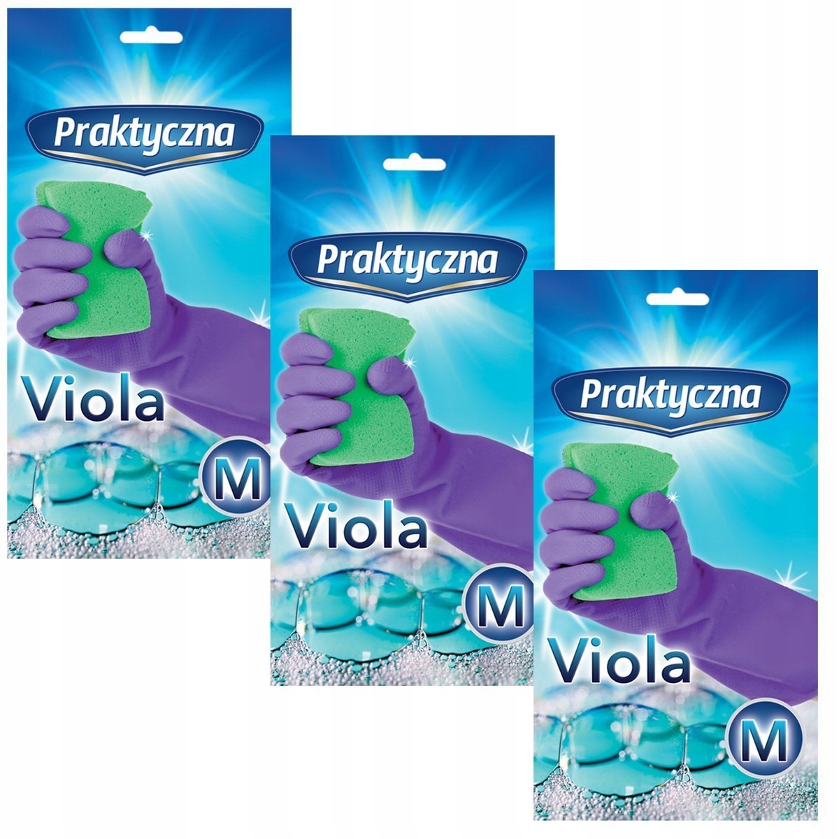

Rękawice lateksowe sprzątanie Viola Praktyczna M