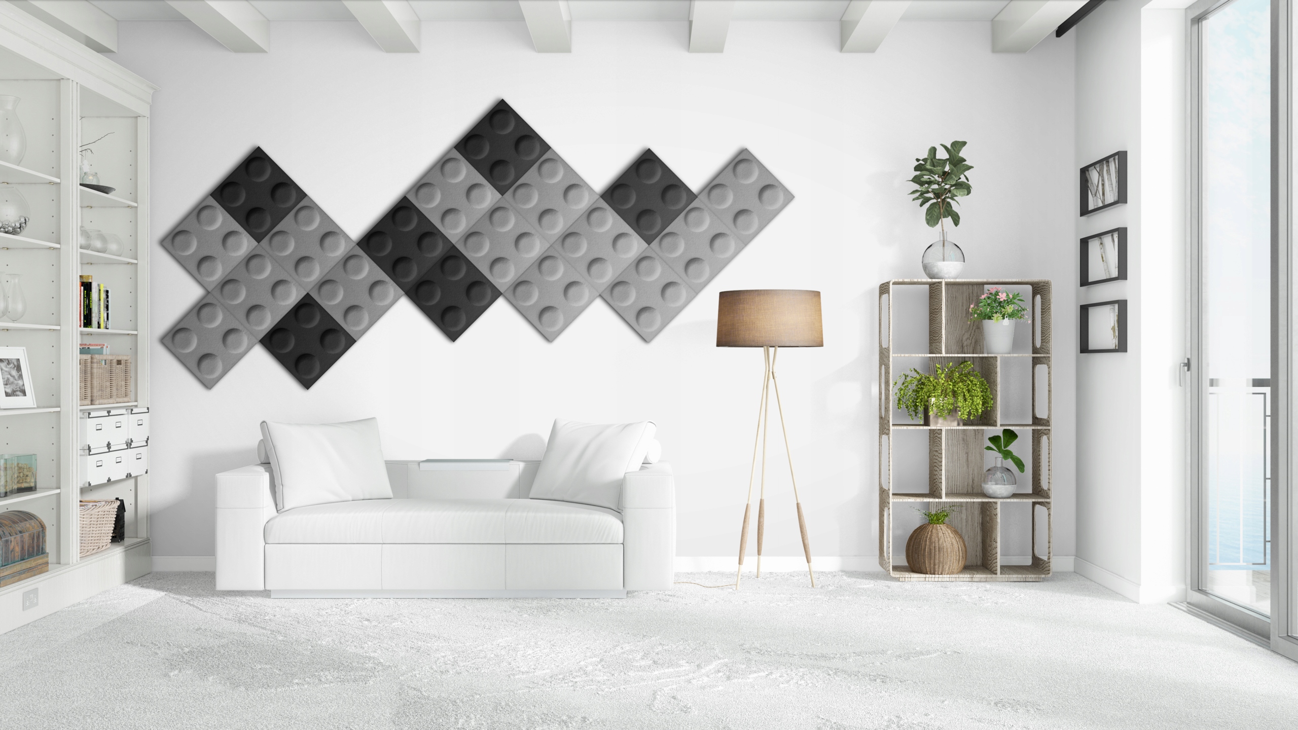 PANELE ŚCIENNE MIĘKIKE KLOCKI FILCOWE 60X15 SOFT EAN (GTIN) 5901885535067