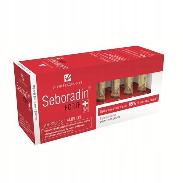 

Seboradin przeciw wypadaniu włosów w ampułkach