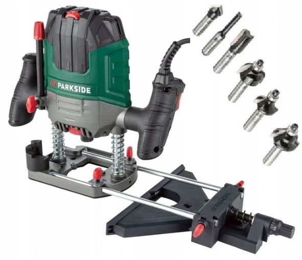 Frezarka Górnowrzecionowa PARKSIDE POF 1200 1200W + 6 frezów Kod producenta POW 1200 D3