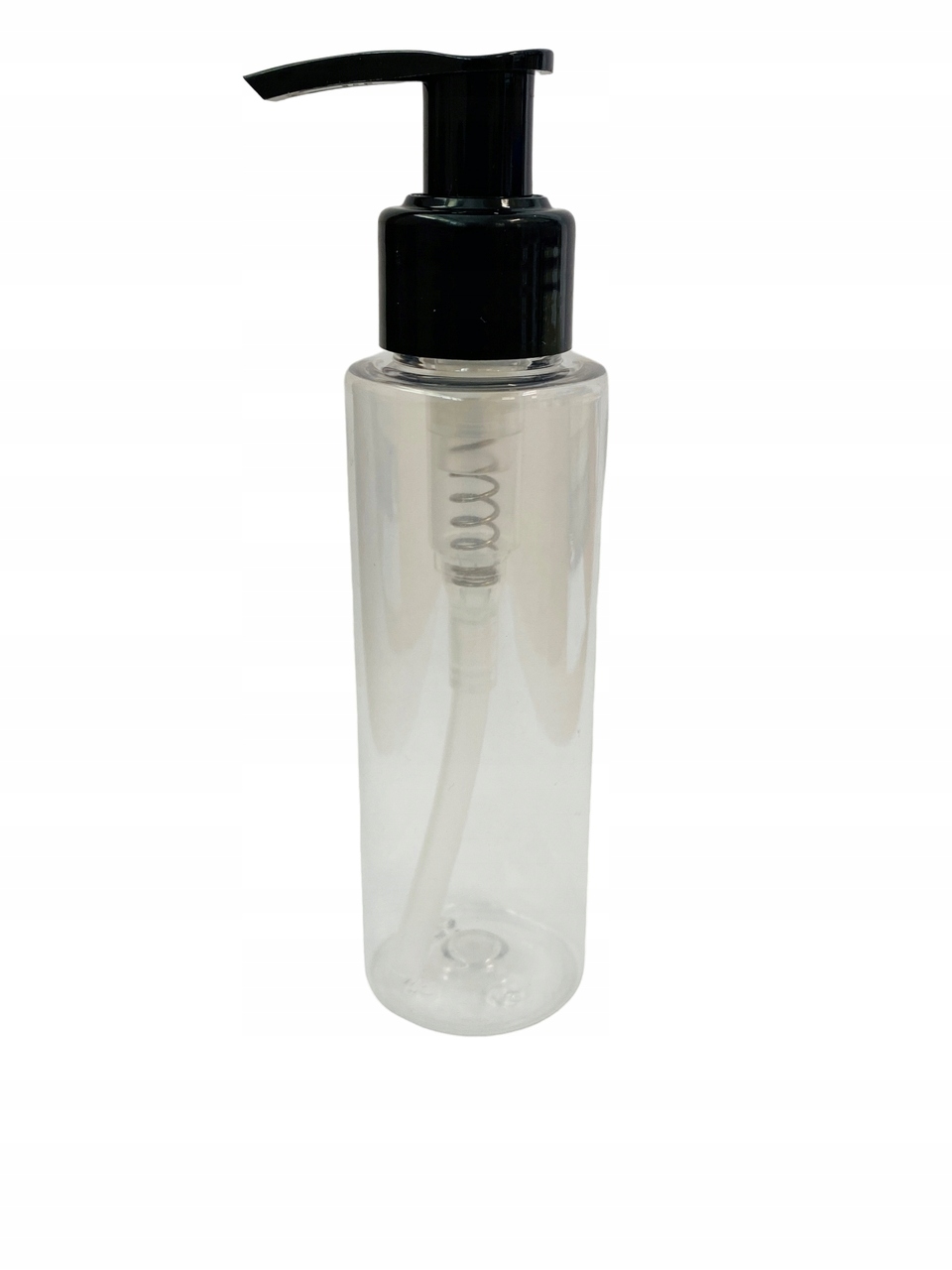 Butelka plastikowa Pet 100 ml z pompką czarną