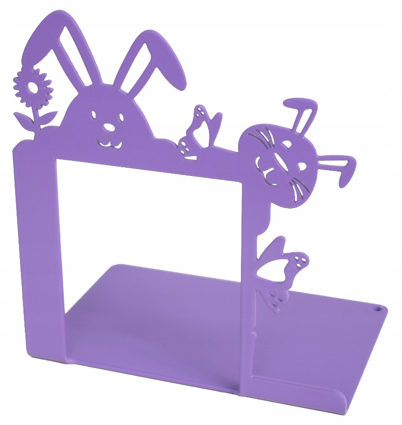 Podpórka do książek Wielkanocna Metalowa Fioletowa