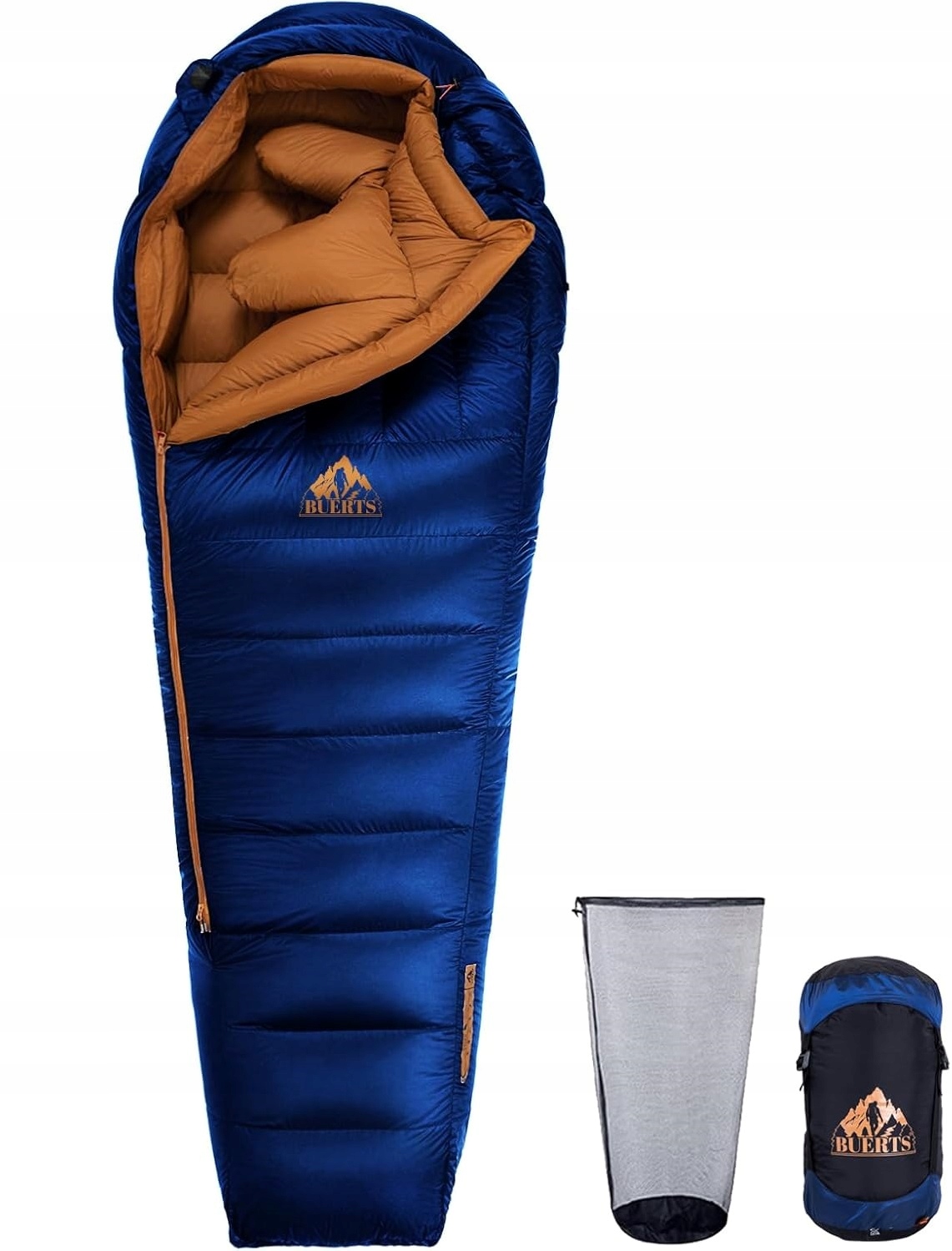 Zimowy Ultralekki śpiwór puchowy Mumia Buerts BSM-A750H od 0°C do -12°C