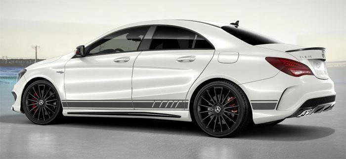Mercedes CLA W117 C117 spoiler na klapę lotka AMG style czarny połysk ABS ! Wersja Europejska