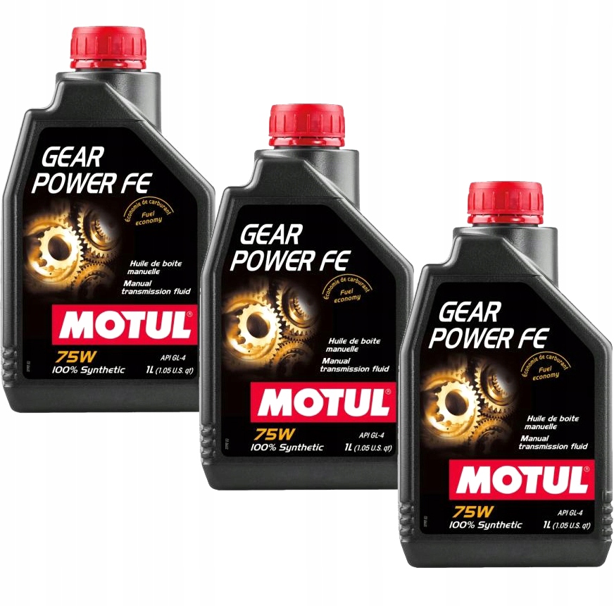 3x Olej przekładniowy 75W Motul Gear Power Fe GL-4 1L