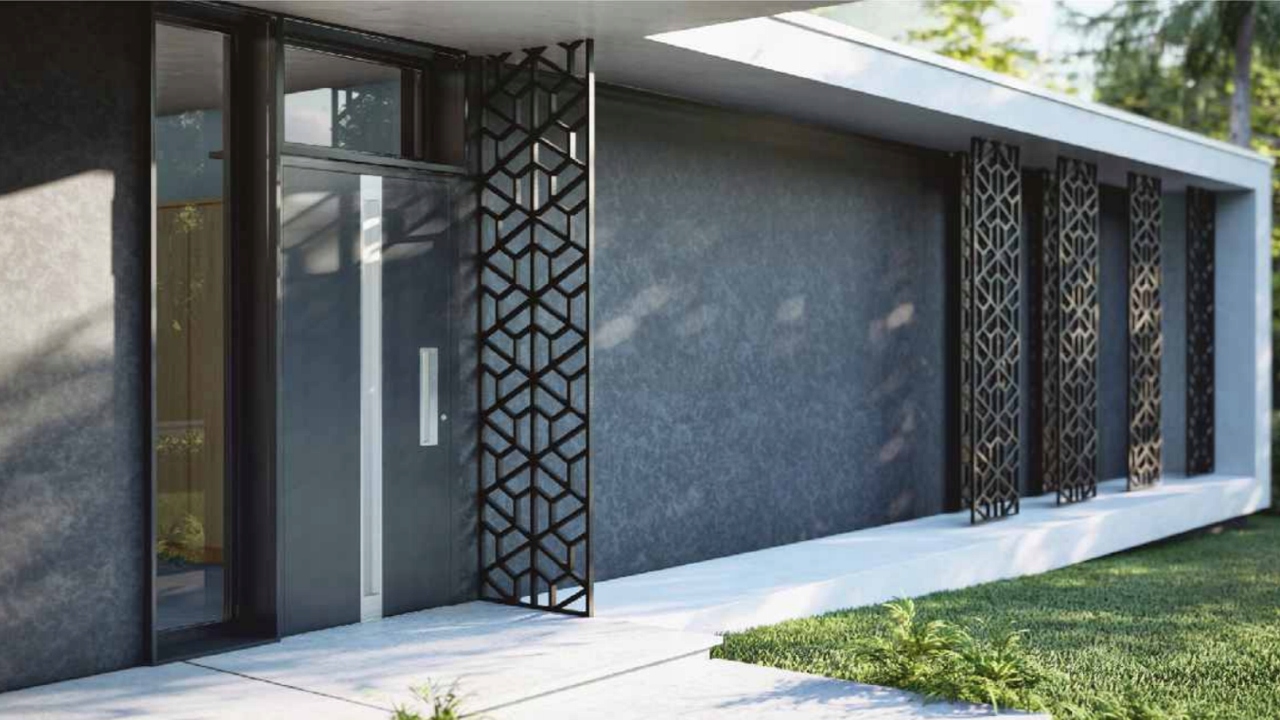 WYPRZEDAŻ Drzwi zewnętrzne 90 TOLEDO 55 ANTRACYT REFLEX Marka inna