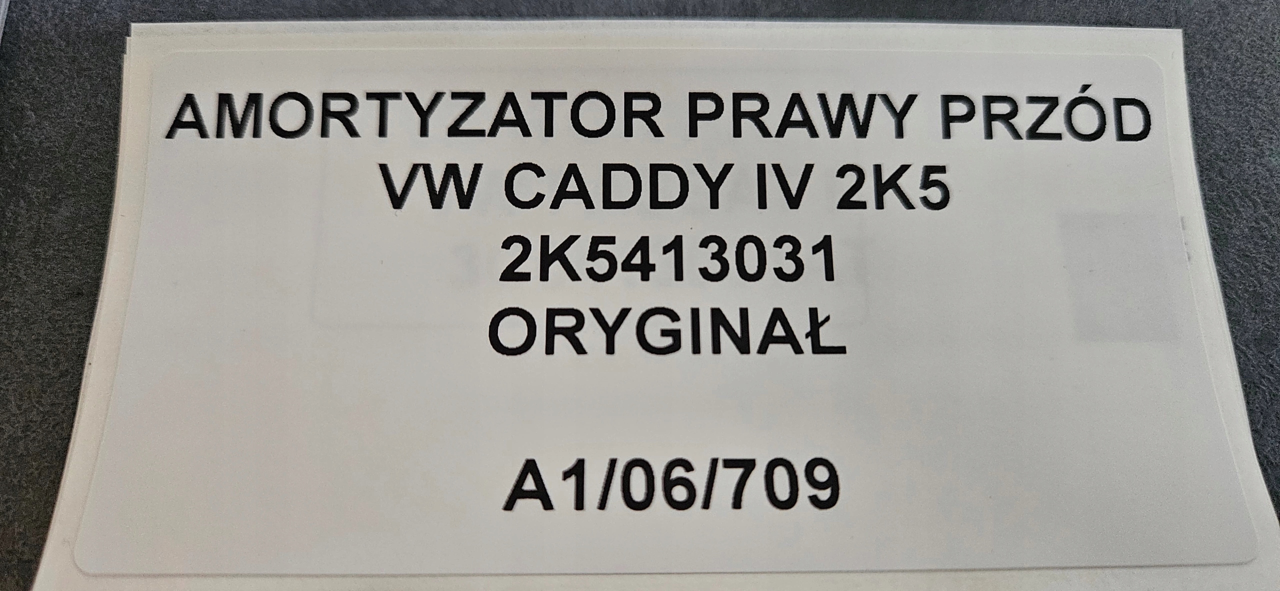 shock absorber right front VW CADDY IV 2K5413031