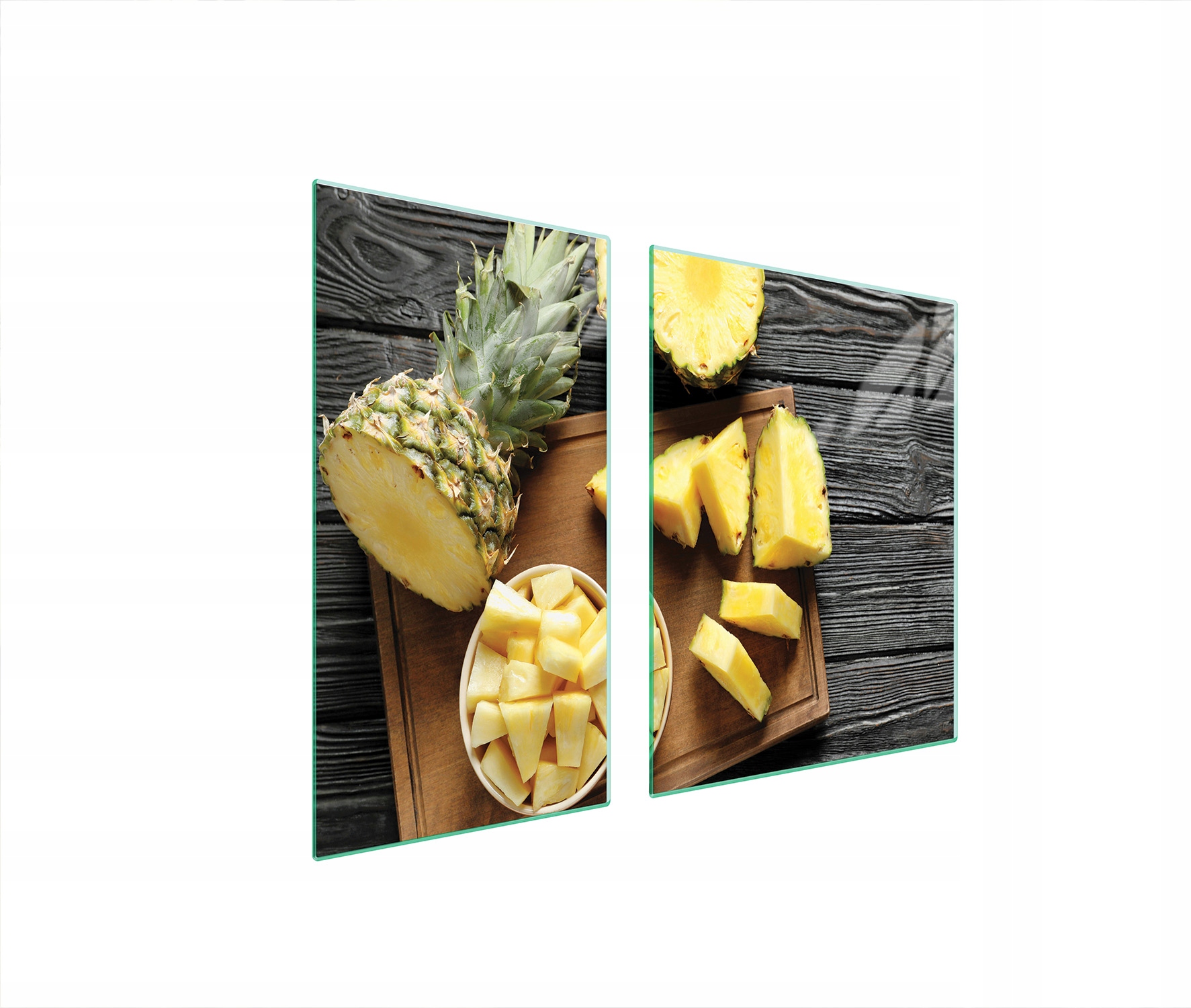 Ochranná Skleněná Deska Na Sporák 90x52 Ananas Tvrzené Sklo