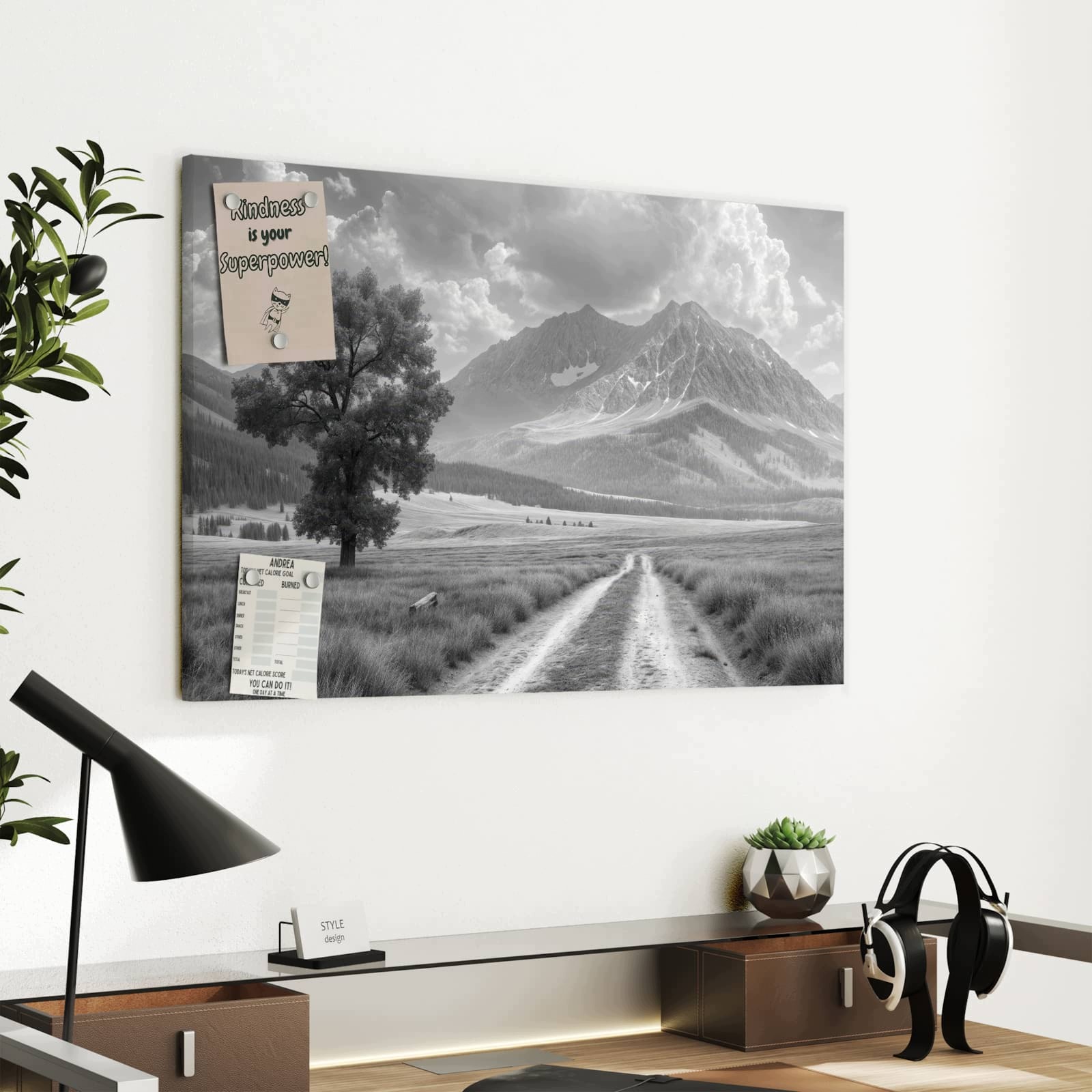 Magnetická tabule Horská krajina Cesta 60 × 40 cm