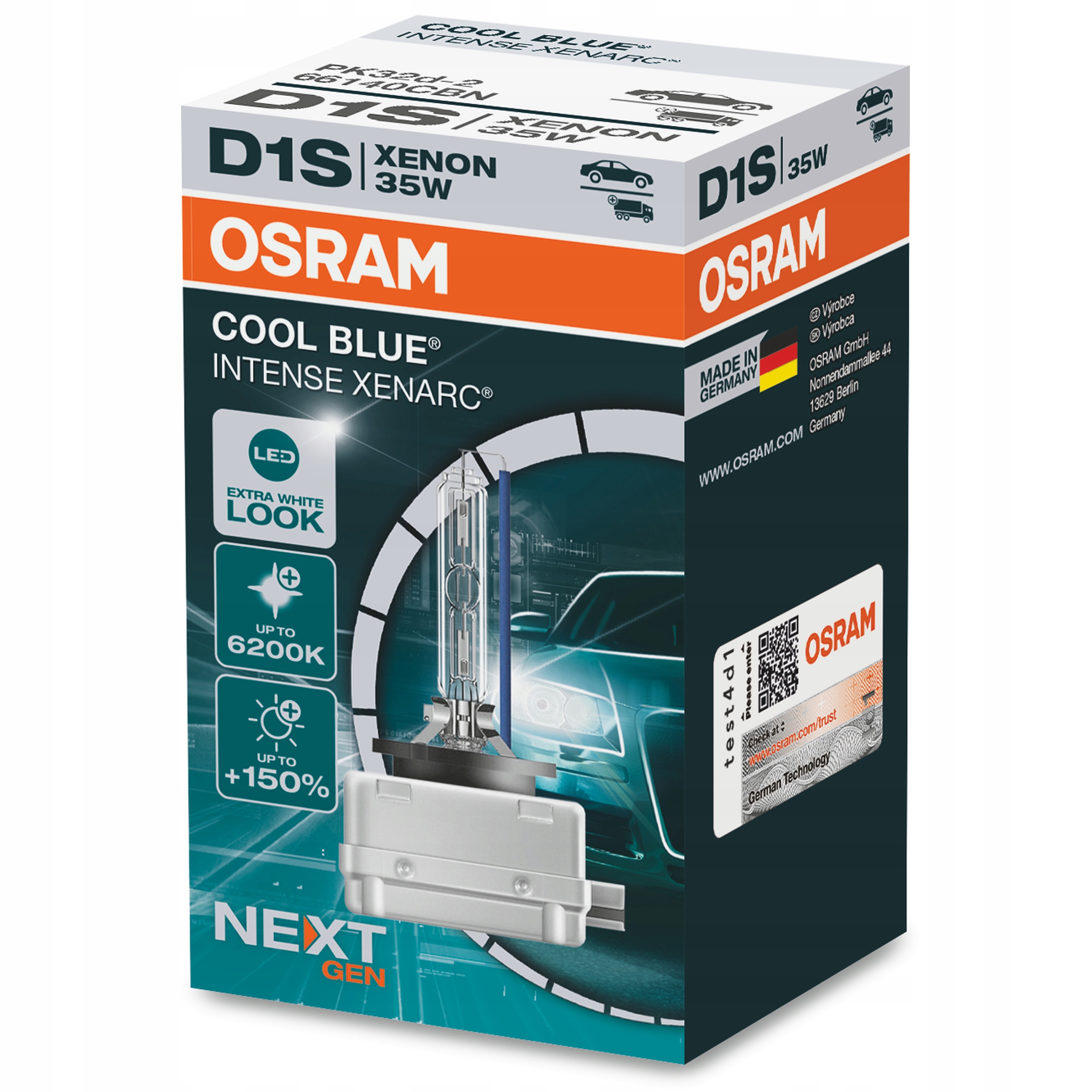 OSRAM D1S COOL BLUE INTENSE NEXTGEN СОСТОЯНИЕ НОВОЕ GENERACJA фото 1