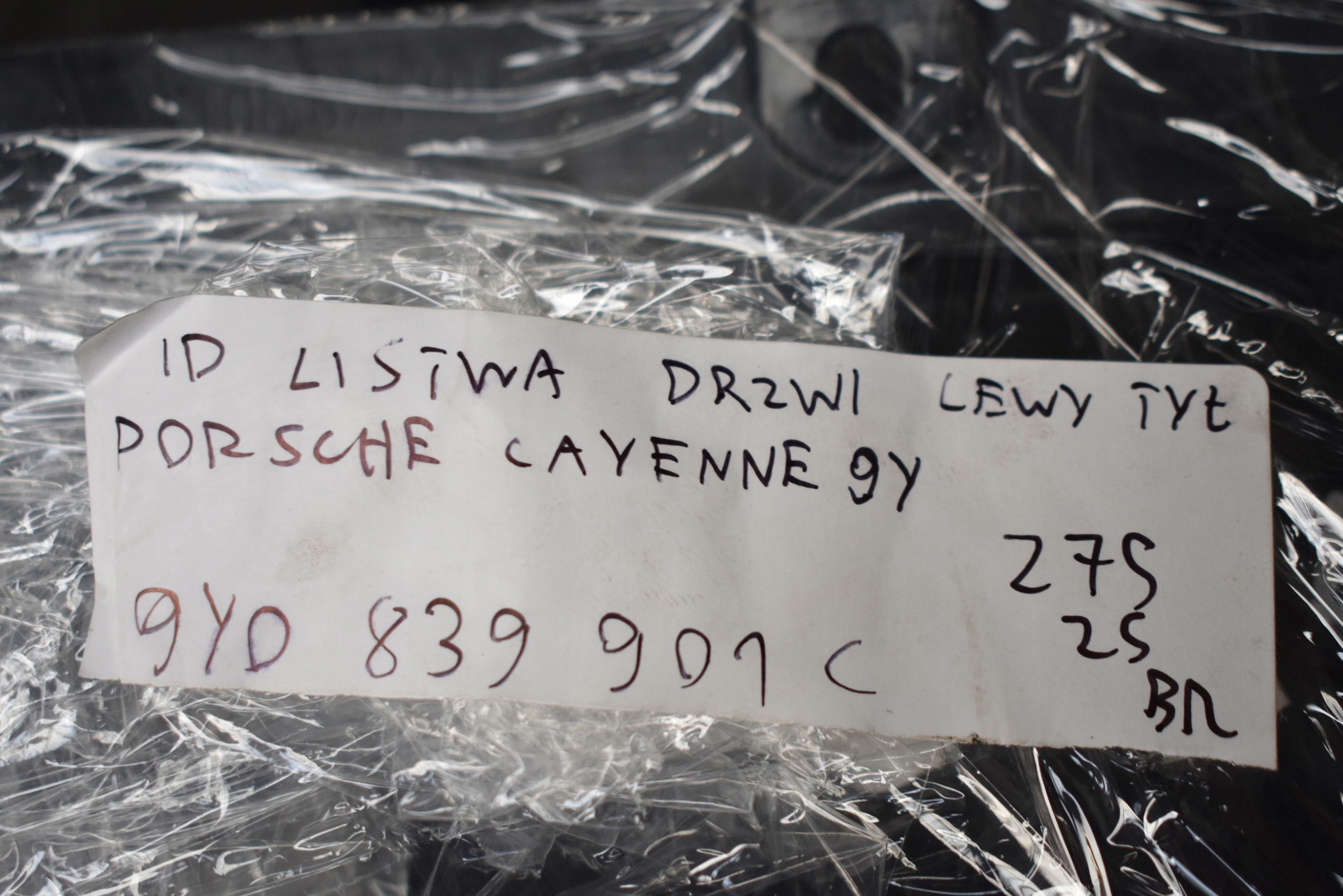 IDEALNA moulding door left rear part PORSCHE CAYENNE 9Y 1