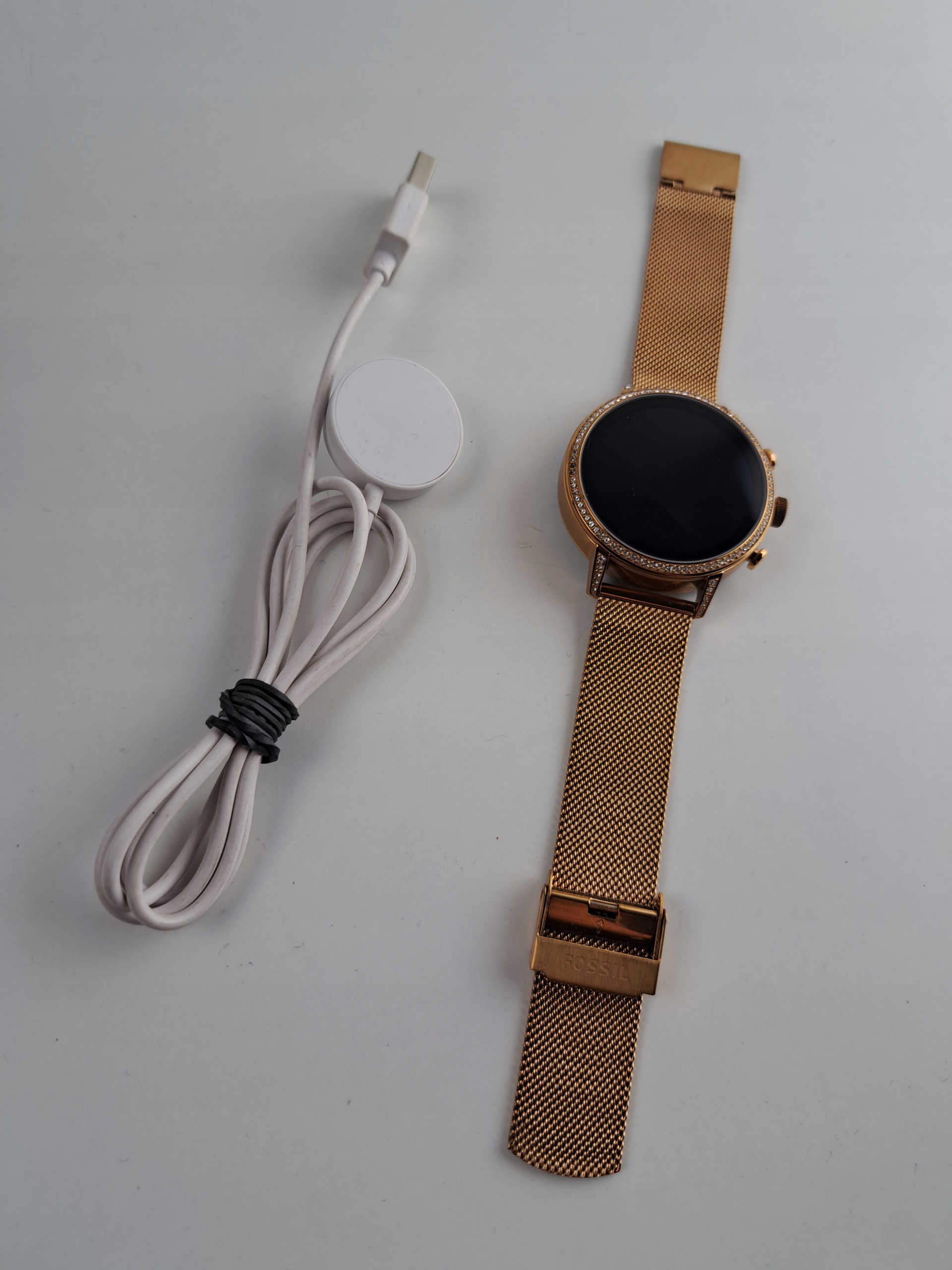 Gold Fossil Watch Dw7f1 Fossil DW7F1 Rose Gold Android Wear Smart