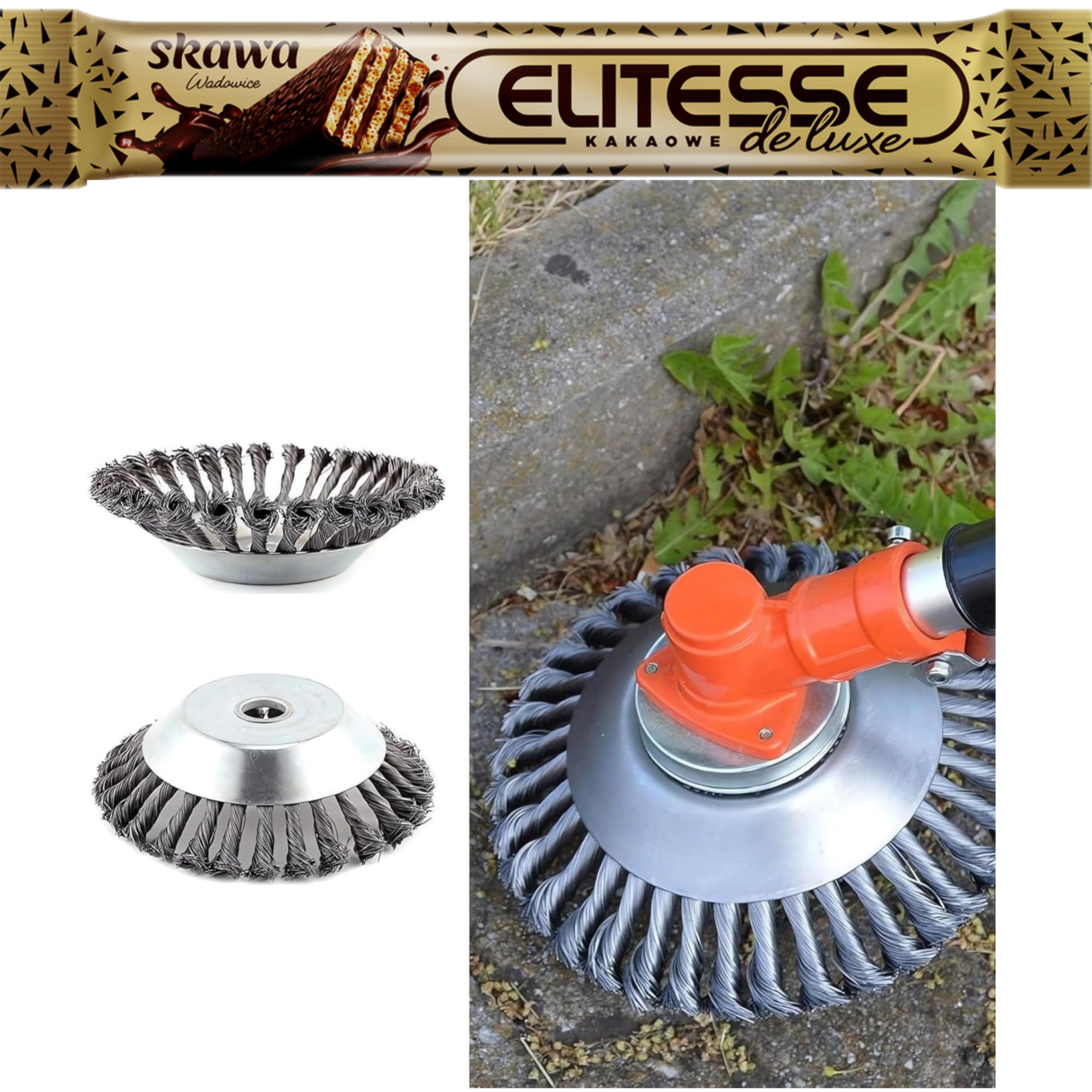 Kartáč Na Čištění Dlažebních Kostek Pro Kosy Na Plevel 25,4 x 200 mm