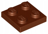 

Lego 3022 Brązowa (reddish) 2x2 plate płytka 2szt