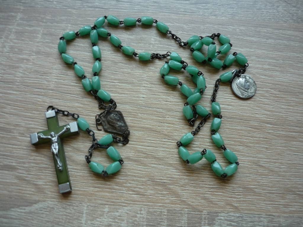 Piekny Różaniec z Lourdes - Niska cena na Allegro
