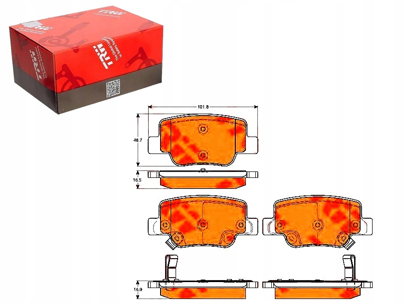 Brzdové Destičky Toyota Zadní Verso 09- Se Senzorem