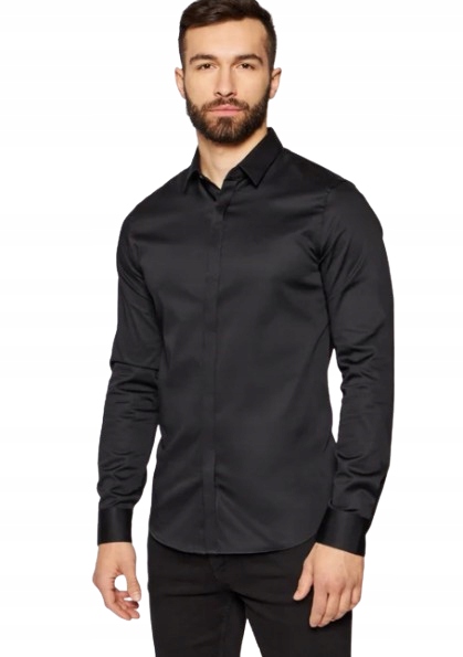 Armani Exchange Pánská Košile Černá Elegantní XXL Jpa