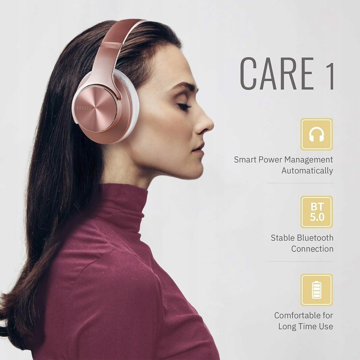 SŁUCHAWKI BEZPRZEWODOWE WOKÓŁUSZNE DOQAUS CARE 1 PROFESJONALNE Kod producenta care 1