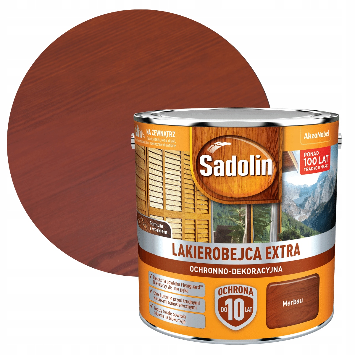 Sadolin Extra 2,5L Lakierobejca Merbau