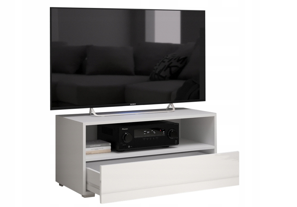 

Szafka Komoda Rtv Biała Z Szufladą FE8 O-sofa