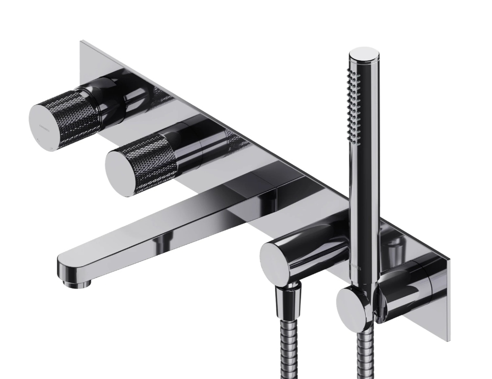 Omnires bateria wannowa podtynkowa 5-otworowa chrom CT8037-1CR