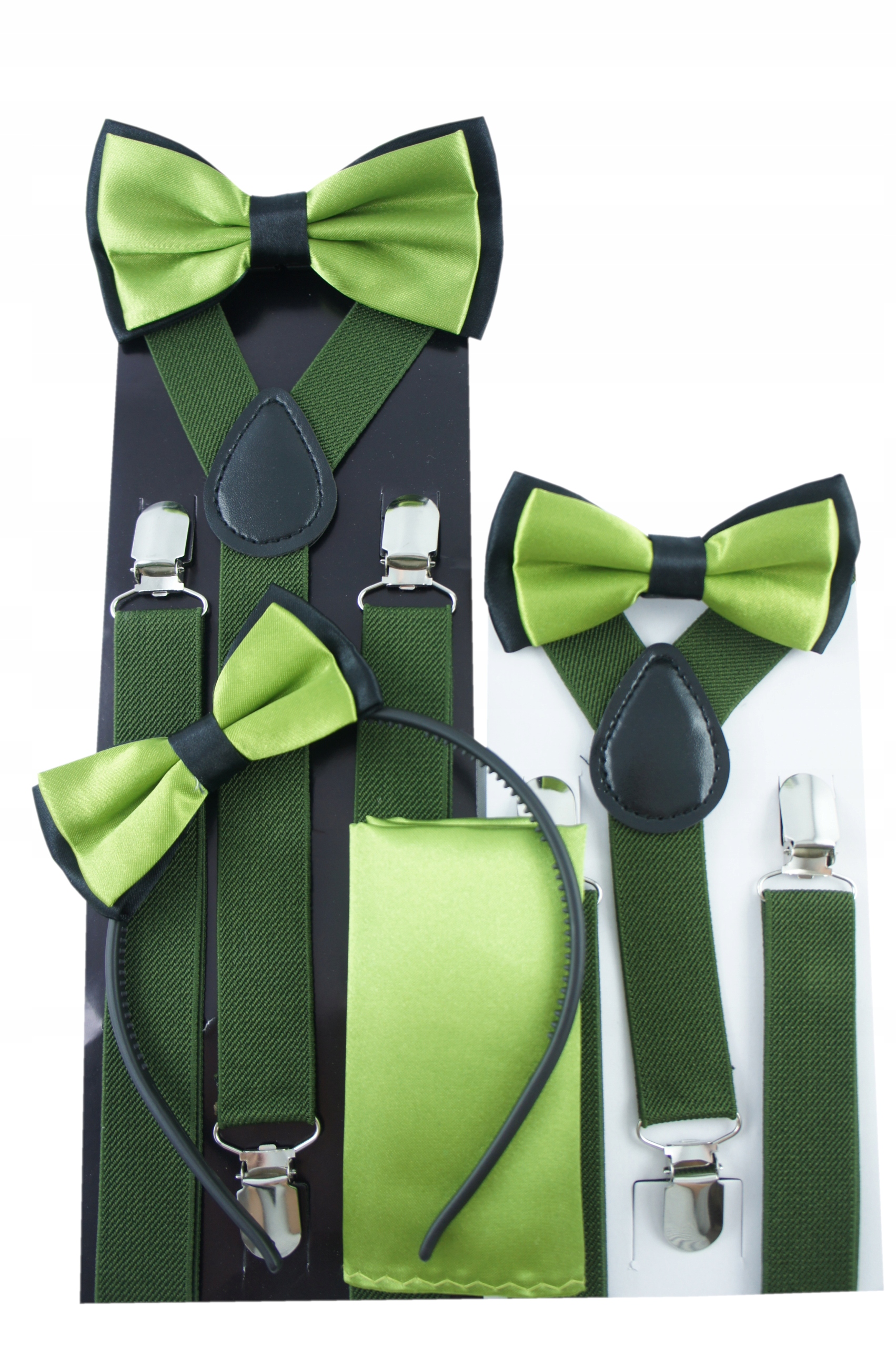 OLIWKOWE Szelki i mucha dziecięce WZORY DO WYBORU Zawartość zestawu muszka szelki