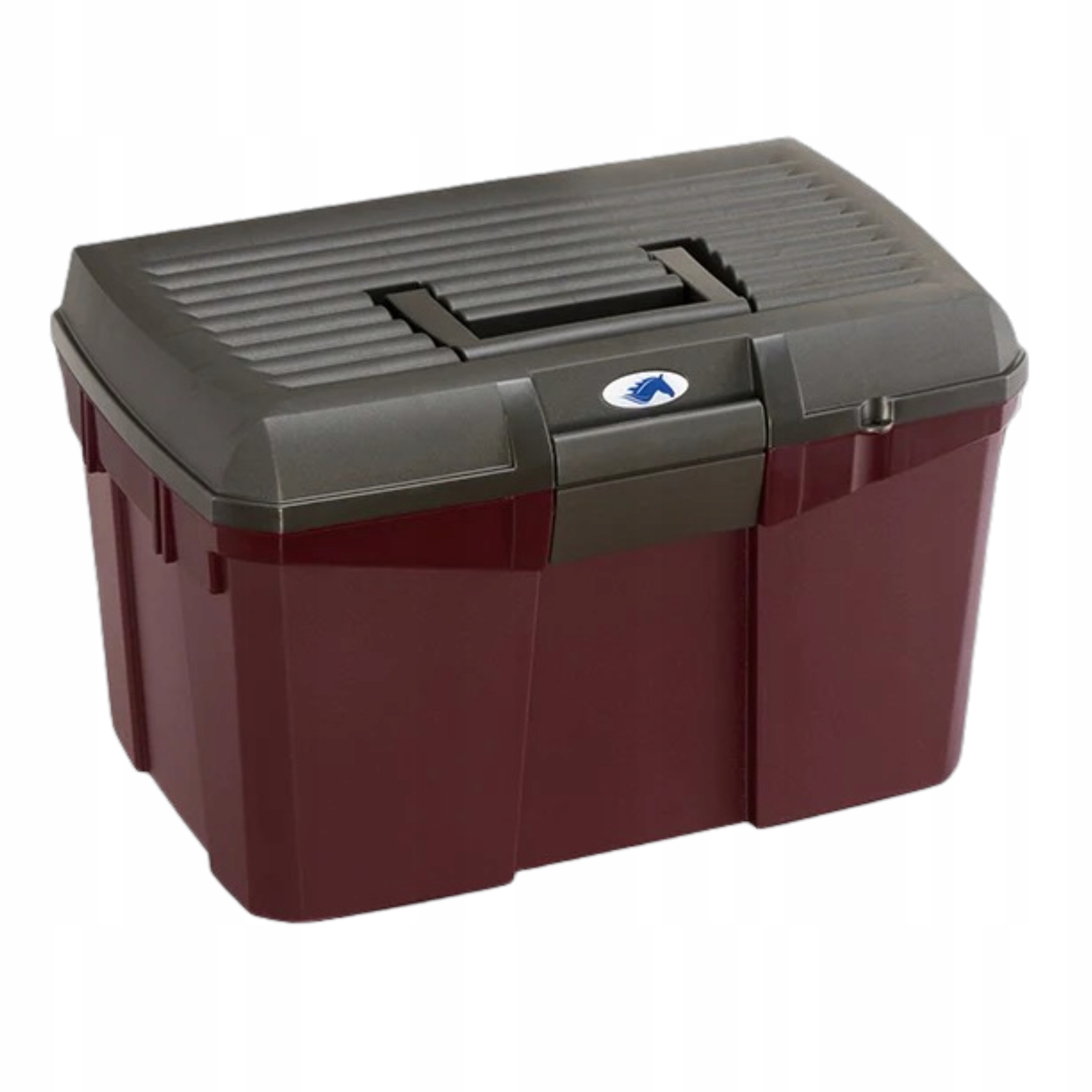 Skrzynka Jeździecka Na Szczotki Dla Konia Bordowa Duża Jazda Konna