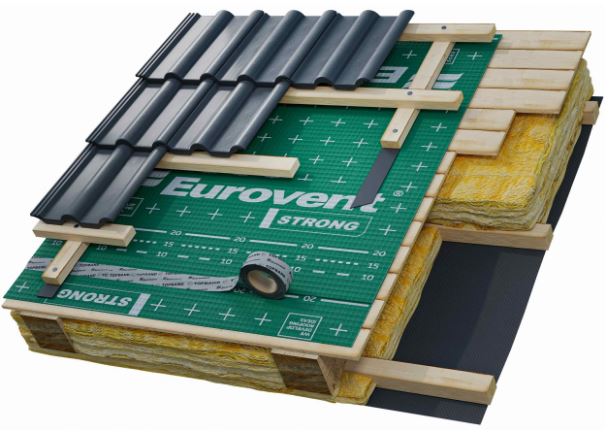 MEMBRANA DACHOWA GR. 160 EUROVENT STRONG 75m2 Kod producenta 10-133