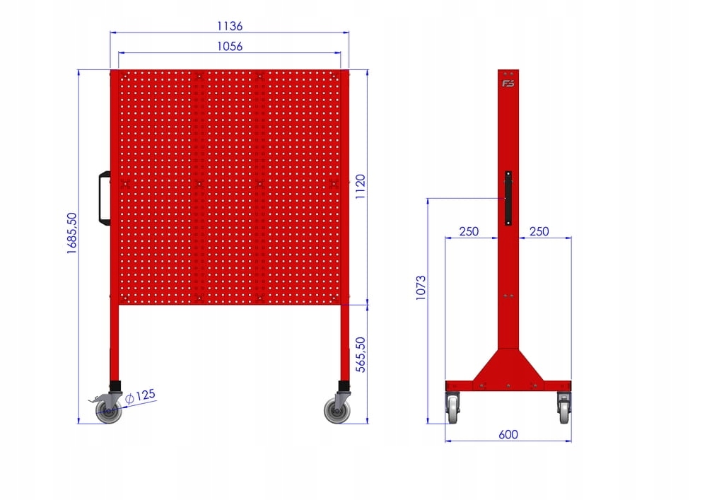 ST 110-22 Stojak Narzędziowy wykonany w całości z Marka Fast Service