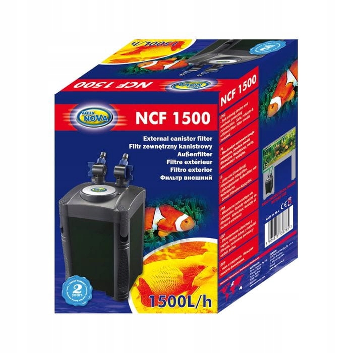 Filtr Zewnętrzny do akwarium Aqua Nova Ncf 1500