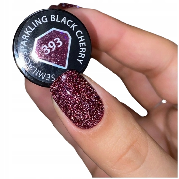 

Semilac 393 Sparkling Black Cherry Lakier hybrydow