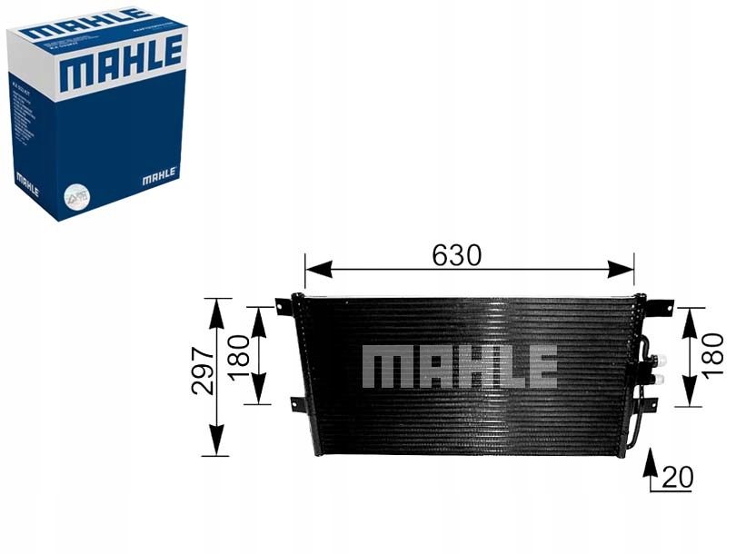 mahle ac 217 000S конденсатор, радиатор кондиционера