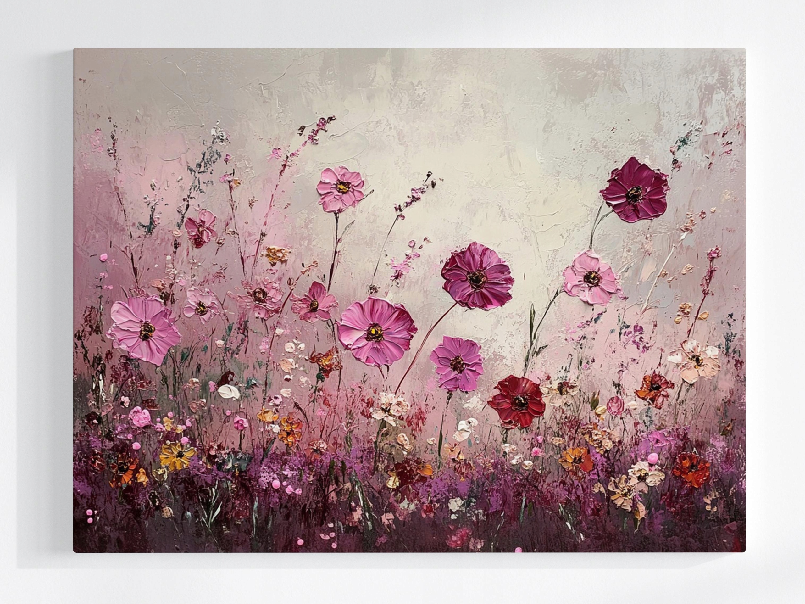 Obraz Na Plátně Canvas Příroda Pole Zahrada Fialové Květy 80x60