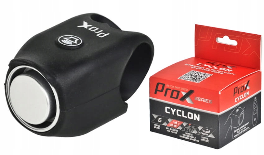 Dzwonek Rowerowy Prox Cyclon Elektryczny Czarny 120dB