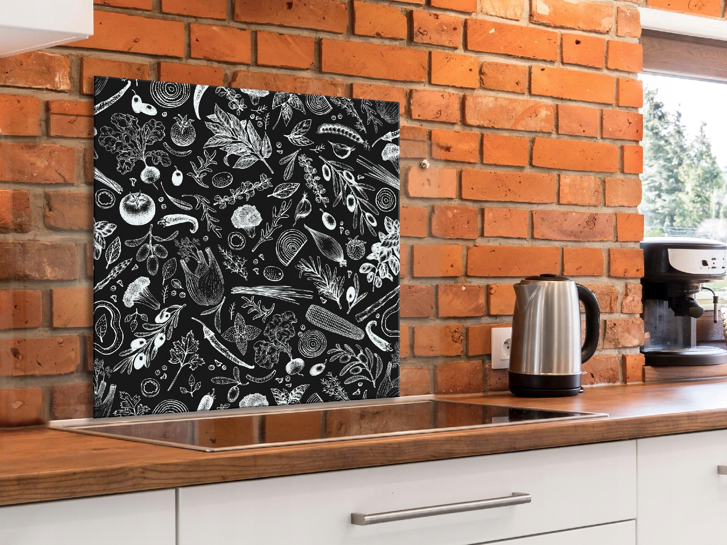 Skleněný Kuchyňský Panel 80x80 j-B-0067-aq-a