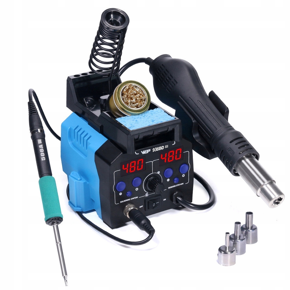 Spawarka do plastiku HOTAIR WEP 938BD-III 775W T12 +20dysz plastik siatka EAN (GTIN) 5904538210021