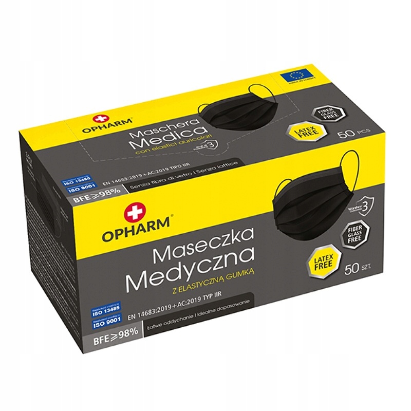 Czarne maseczki ochronne Kod producenta HA123