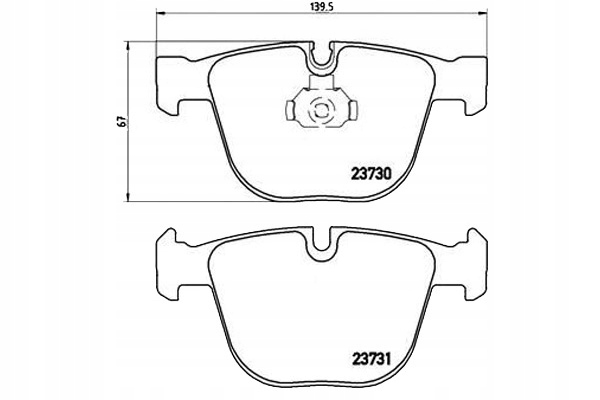 Brembo Brzdové Destičky Bmw 7 E65/E66 01- Zadní Brem