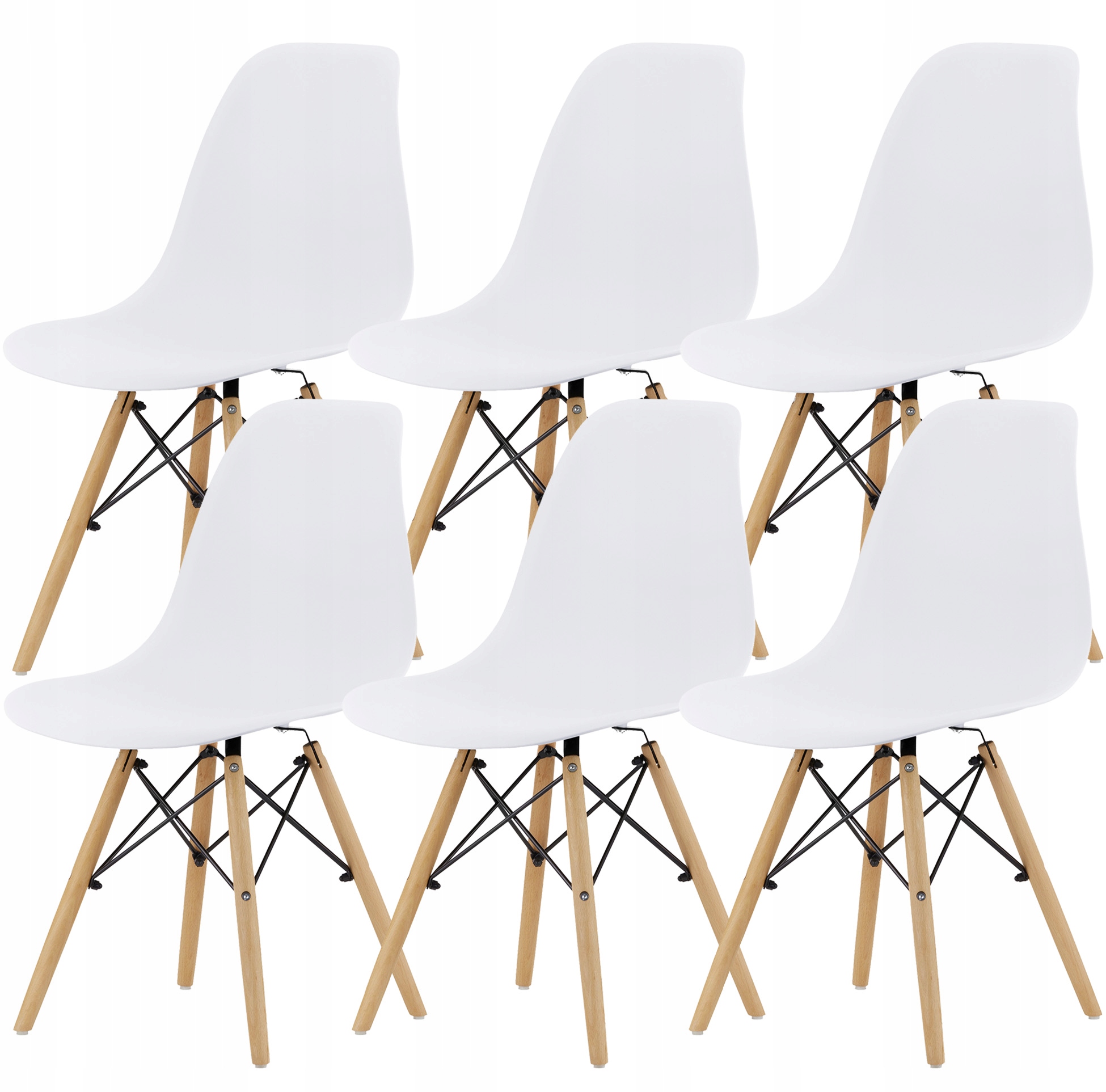 

6x Krzesło nordic Dsw biurowe Nowoczesne salon