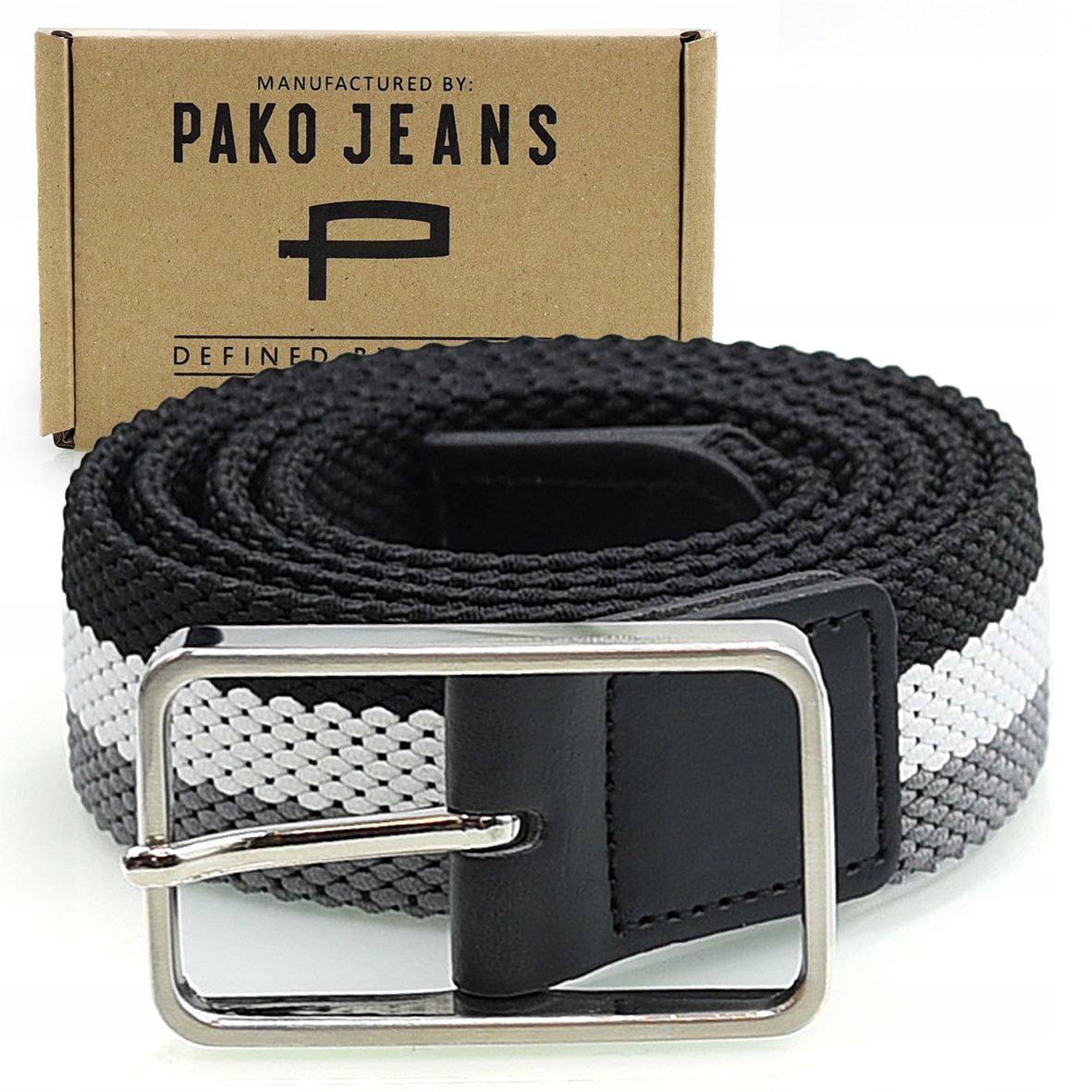 

Pasek męski do spodni pleciony stylowy Premium