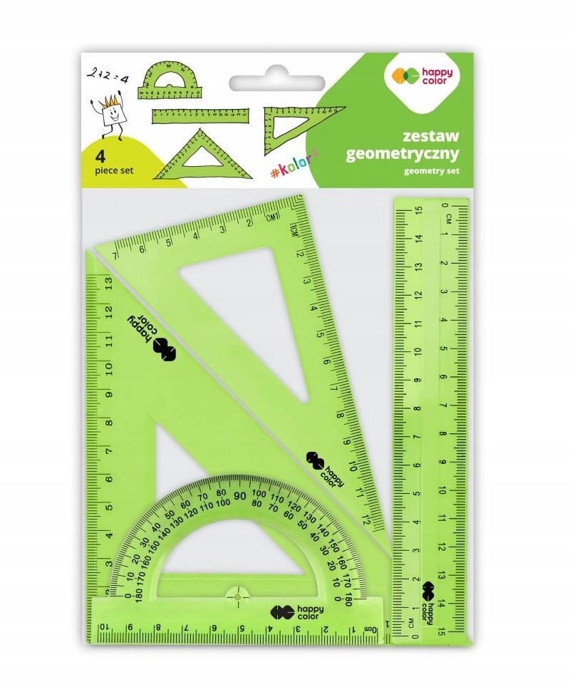 Zestaw geometryczny 4el Happy Color