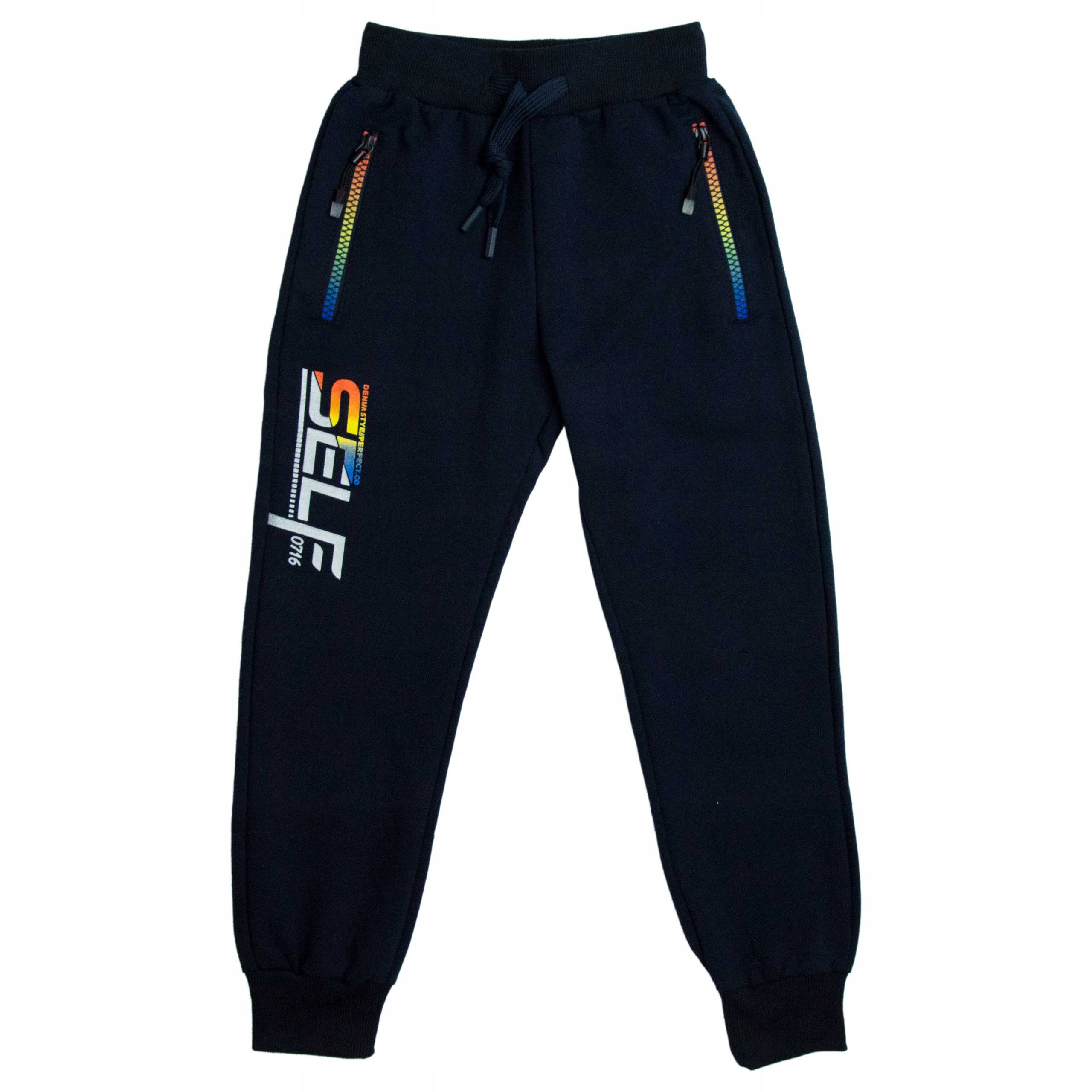 

Spodnie dla chłopca Dresowe Self granat 146