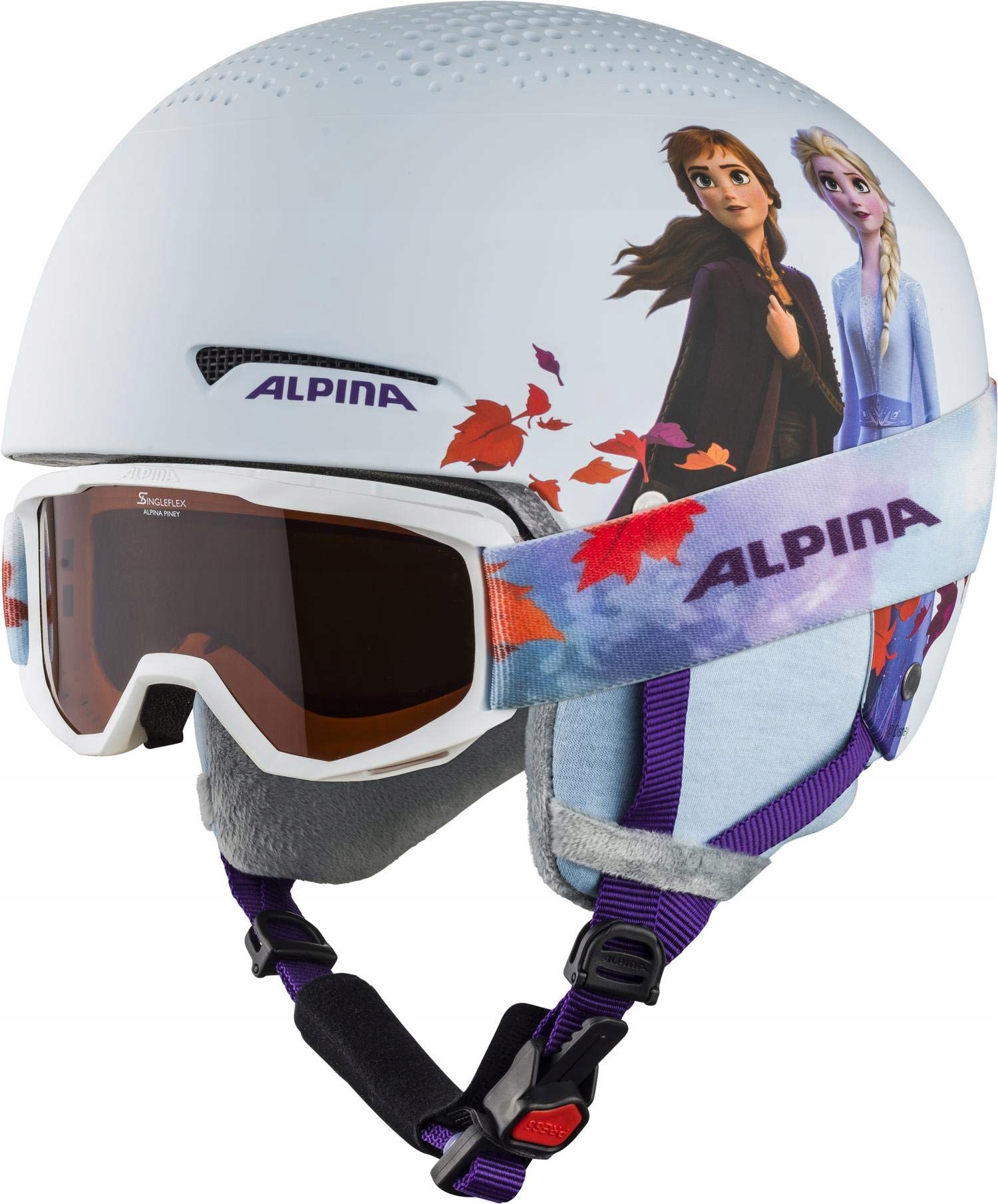 Helma Alpina Xs 48-52 cm modrá brýle pohádky frozen