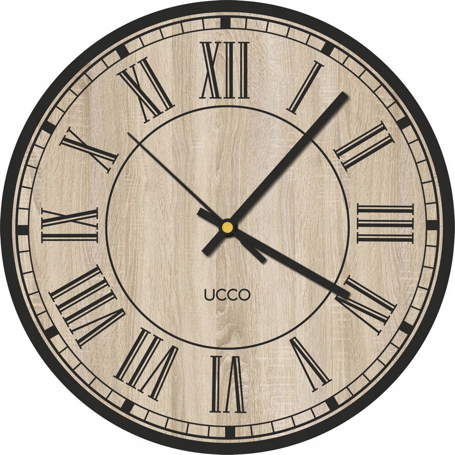

Zegar ścienny Dąb Sonoma 30cm cichy Drewniany loft