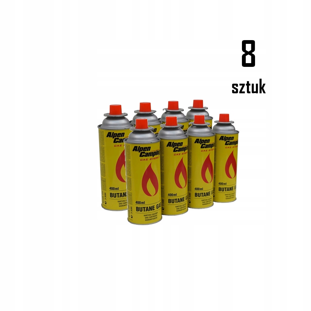 

Kartusz Gazowy Nabój Gaz Kartusz Alpen Camping x8