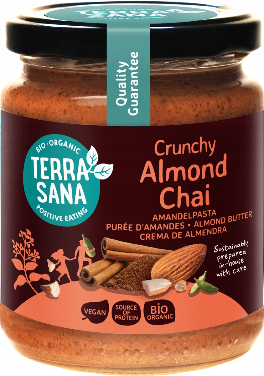 Mandlový Krém Chai Crunchy Bio 250 g Terrasana